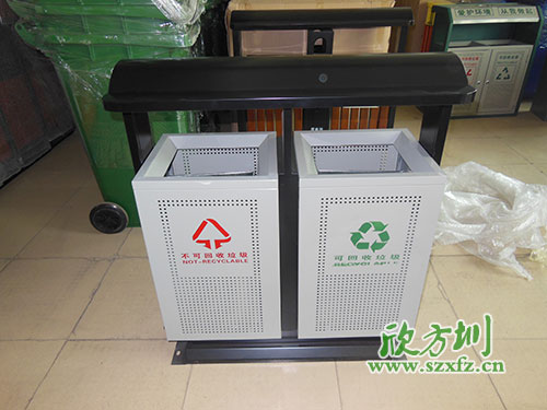 貴陽物業(yè)戶外鋼板沖孔垃圾桶，客戶的二次選擇。