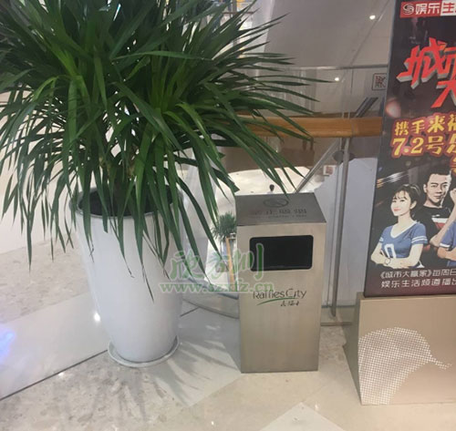 茂業(yè)天地商場C60不銹鋼果皮箱生產(chǎn)圖